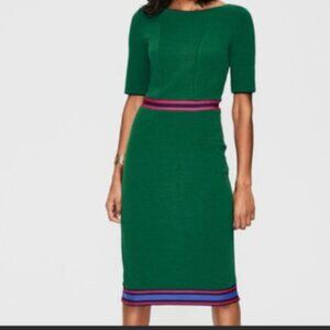 Boden Green Kaia Ottoman Dress US size 6P